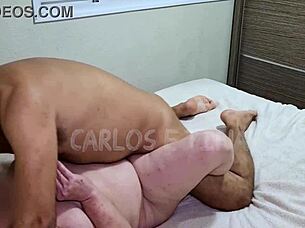 hard pounding creampie over brazilian wife amateur sex