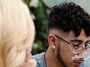 blonde milf tempts with kinky taboo wife play