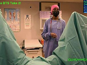 i get my cum extracted by sexy nurse doctors in clinic