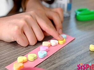 Kyler Quinn and Lulu Chu measure up Valentine's Day cock in reality pov