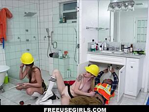 freeusegirls contractor uses petite teen brunettes selina bentz lucy foxx cowgirl blowjobs