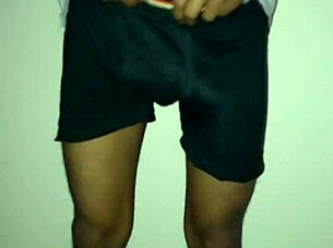 my huge indian cock handjob explodes massive cumshot!