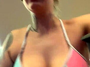 Beach Gym Bikini Ignites Wild Horniness