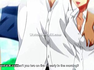 Hey anime hentai girl, wanna lick these big natural tits?