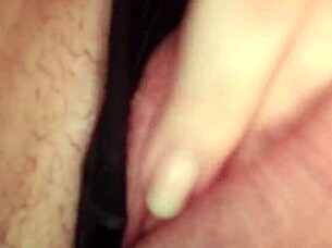 hazey stuffs panties deep into shaved wet pussy fingering orgasm