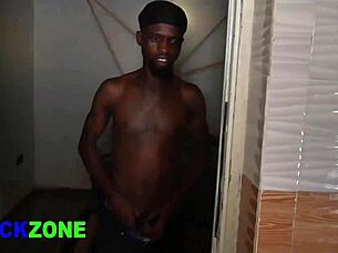 i pounded that curvy ebony babe's fat ass from behind in the kitchen close-up