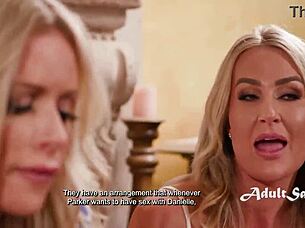 milf shares her gangbang with rough doggystyle club