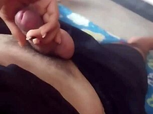 curvy latina jerks off best friend during movie night