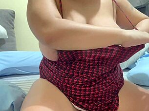 i'm so horny fingering my hairy tight indian pussy while squeezing big tits