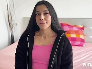 Torbe catches skinny latina rousse for guarro blowjob and missionary creampie