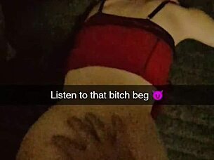 Roommate's Girlfriend Bound Dildo Fucked Rough Snapchat