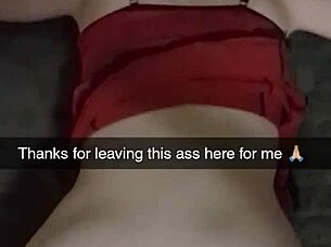 Roommate's Girlfriend Bound Dildo Fucked Rough Snapchat