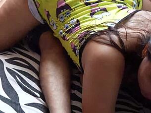 CURVY COLOMBIAN WIFE'S BIG NATURAL TITS BOUNCE IN HOMEMADE FUCK!