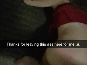Roommate's Girlfriend Bound Dildo Fucked Rough Snapchat