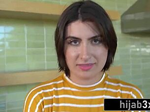 sexy arab teen tries first cock suck riding doggystyle horny