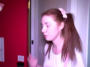 Redhead Ellie Murphy Begs Seth for Juicy Creampie 4some Tips