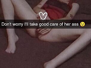 Roommate's Girlfriend Bound Dildo Fucked Rough Snapchat