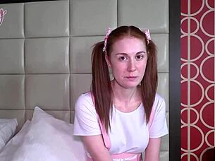 Redhead Ellie Murphy Begs Seth for Juicy Creampie 4some Tips