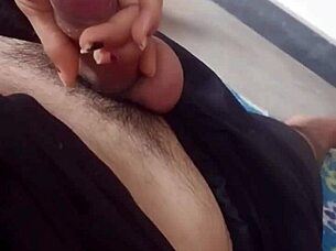 curvy latina jerks off best friend during movie night