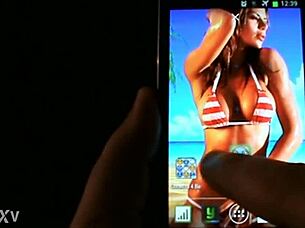 Interactive Bikini Babe Bounces Massive Tits on Beach