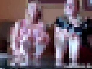 SARAH LICKS AND SUCKS SARAH'S FEET IN LESBIAN FOOTJOB FETISH!