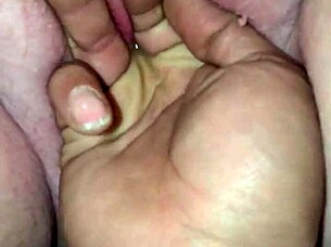 redhead bbw fingers hairy clit to squirting orgasm explosion