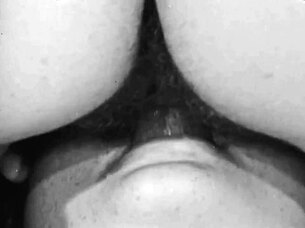 vintage lesbians devour hairy beavers in retro threesome