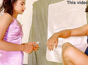 sistya tempts her lover with squirting wet pussy and tight asshole obsession