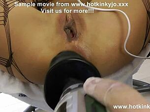 hotkinkyjo's prolapsed ass fisted ruined by electric dildo
