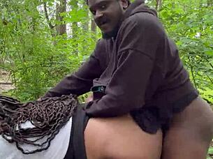 Wanna hike then bend over for rough ebony pussy doggystyle pounding?