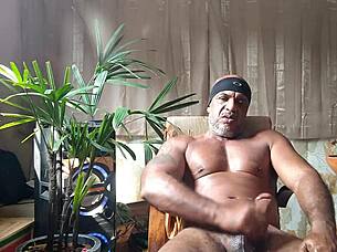 brazilian pornstar strokes massive hairy cock