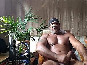 brazilian pornstar strokes massive hairy cock