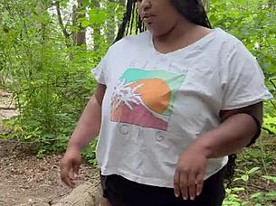 Wanna hike then bend over for rough ebony pussy doggystyle pounding?