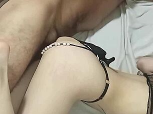 hot skinny girl films her wild rough fuck session at home