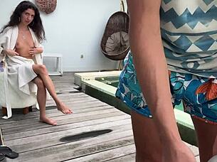 i paid repairman pussy sex then cumwalked street dripping!