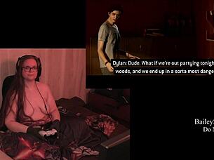 bbw with big tits plays naked quarry game 😈🍑