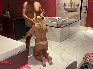 married blonde panties blows corno's friend wanna see?