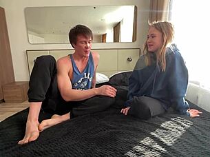 two amateurs' raw first-time pounding exposed