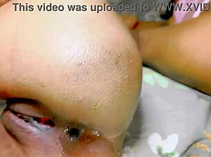 amateur ffm threesome babe rides tight pussy side fuck with cumshot