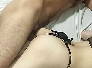 hot skinny girl films her wild rough fuck session at home