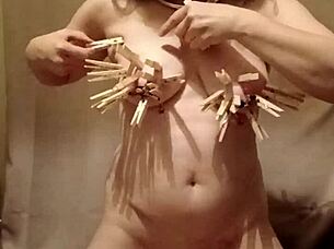 Bound French Housewife Spanked in Outdoor BDSM Session