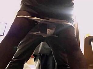 white slut satin dress thong heels doggy blowjob rimjob