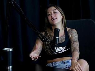 watch safada's sensual strip tease tits out trans fantasy virgin story!