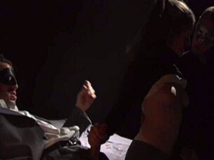 blonde wife takes two cocks deep in bed 💦🍆