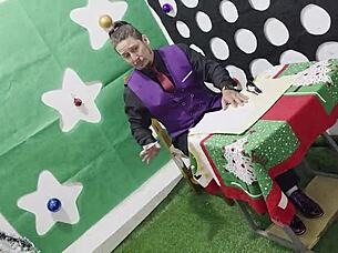 ill hire you if you suck my huge cock first wild christmas interview