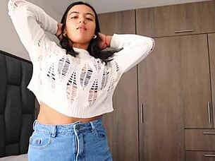 hot latina ebony seduces me with her huge ass begging for domination