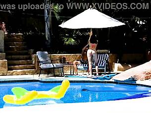 emma, deepthroat my huge cock poolside for pov facial?