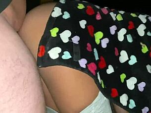 wife bent over public outdoor for amateur creampie pounding