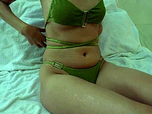 Skinny teen tanning naked on beach gets surprised by horny stranger's creampie