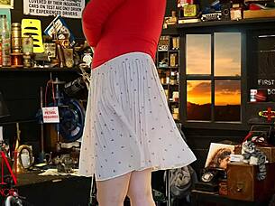 sexy legs in high heels tease you up close